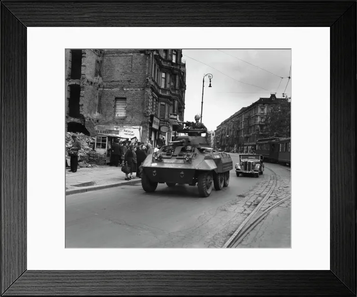 Framed Print : Armoured Patrol In Berlin Framed Print : Armoured Patrol In Berlin