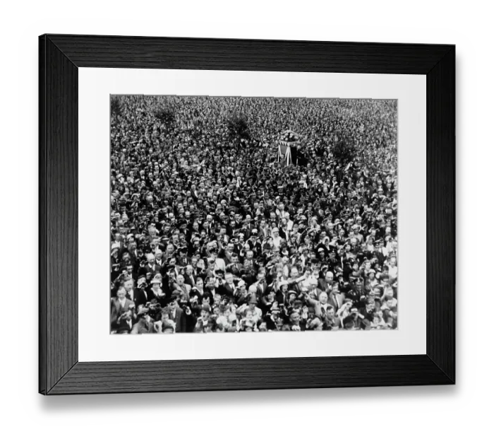 Framed Print : Crowd Saluting Goebbels, 1934 Framed Print : Crowd Saluting Goebbels, 1934