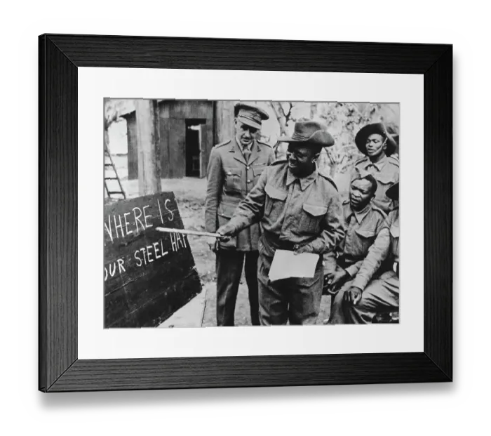 Framed Print : African Army Recruits Framed Print : African Army Recruits