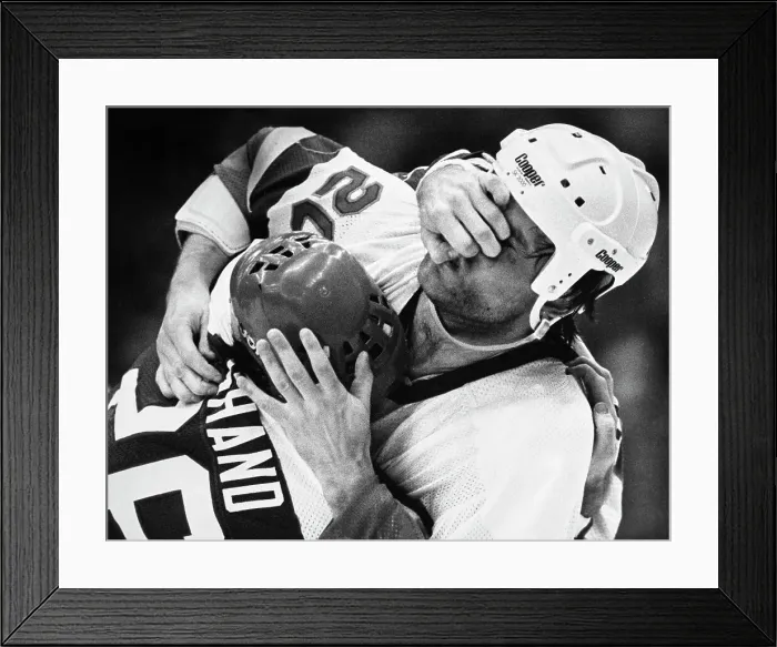 Framed Print : Islanders Vs Capitals Ice Hockey Fight Framed Print : Islanders Vs Capitals Ice Hockey Fight