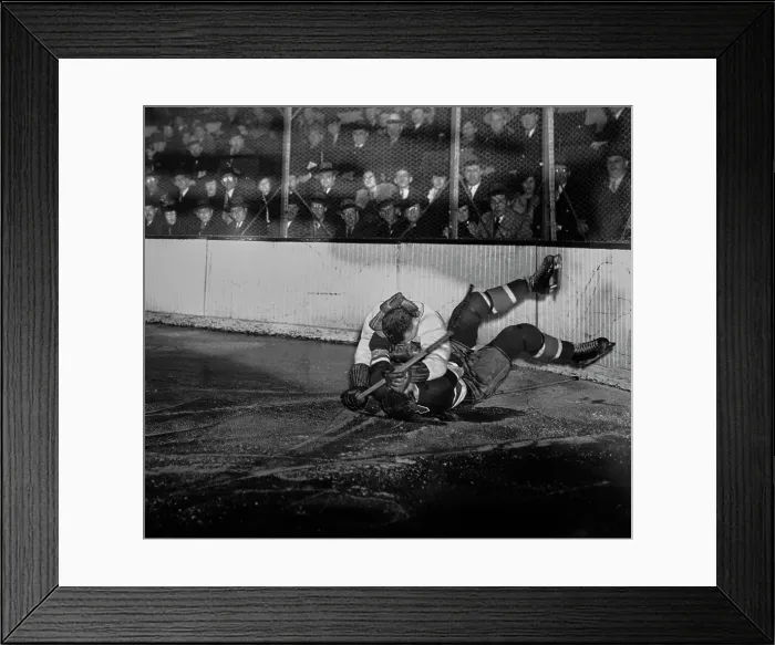 Framed Print : Rangers Vs Canadiens Ice Hockey Fight, 1941 Framed Print : Rangers Vs Canadiens Ice Hockey Fight, 1941