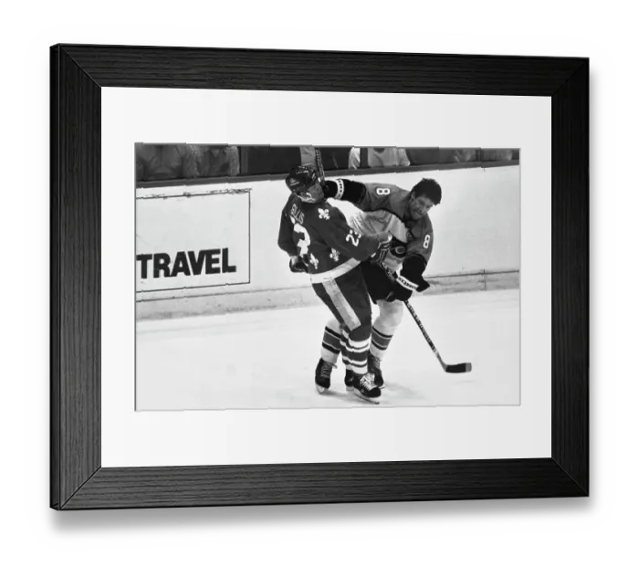 Framed Print : Flyers Vs Nordiques Ice Hockey Fight Framed Print : Flyers Vs Nordiques Ice Hockey Fight