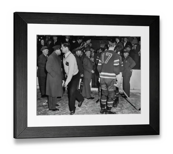 Framed Print : Rangers Vs Canadiens Ice Hockey Fight Framed Print : Rangers Vs Canadiens Ice Hockey Fight