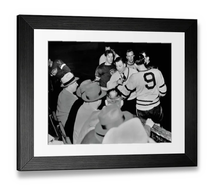Framed Print : Red Wings Vs Maple Leafs, 1942 Framed Print : Red Wings Vs Maple Leafs, 1942