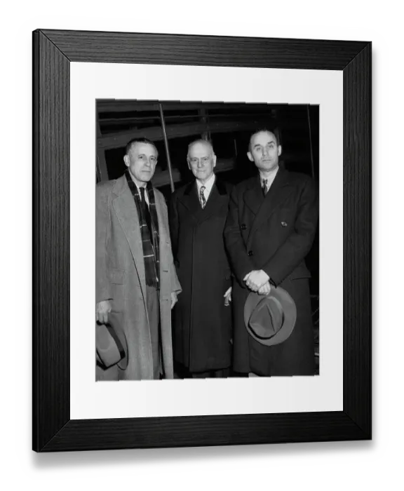Framed Print : American Gillette Delegation