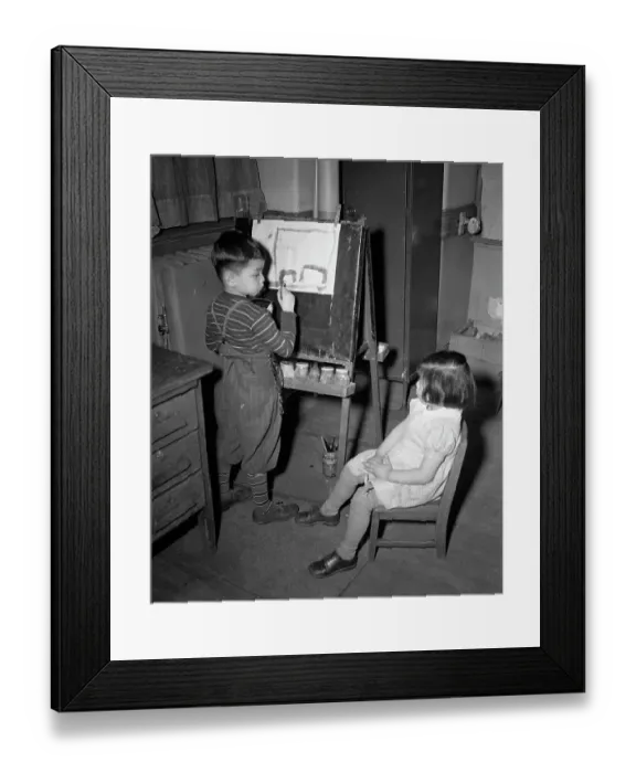 Framed Print : Kindergarten Artist Framed Print : Kindergarten Artist