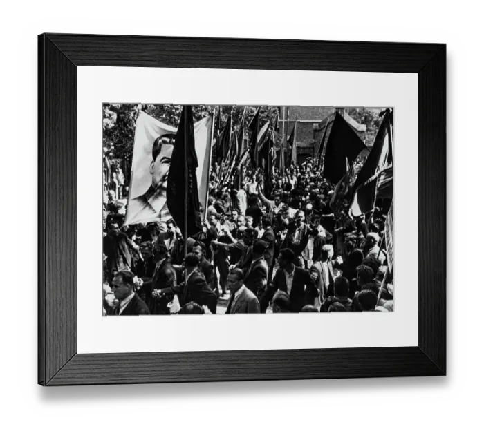 Framed Print : Crowd Cheers Released Prisoners In Riga Framed Print : Crowd Cheers Released Prisoners In Riga