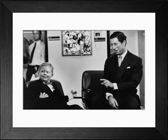 Framed Print : Prince Charles Visiting Paediatric Cancer Clinic Framed Print : Prince Charles Visiting Paediatric Cancer Clinic