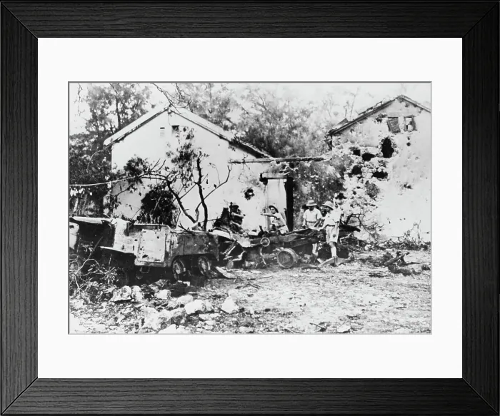 Framed Print : Damaged Houses In Dakar, 1943 Framed Print : Damaged Houses In Dakar, 1943