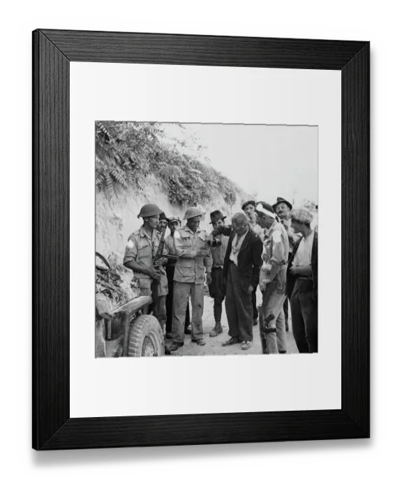 Framed Print : Wine For Canadian Liberators