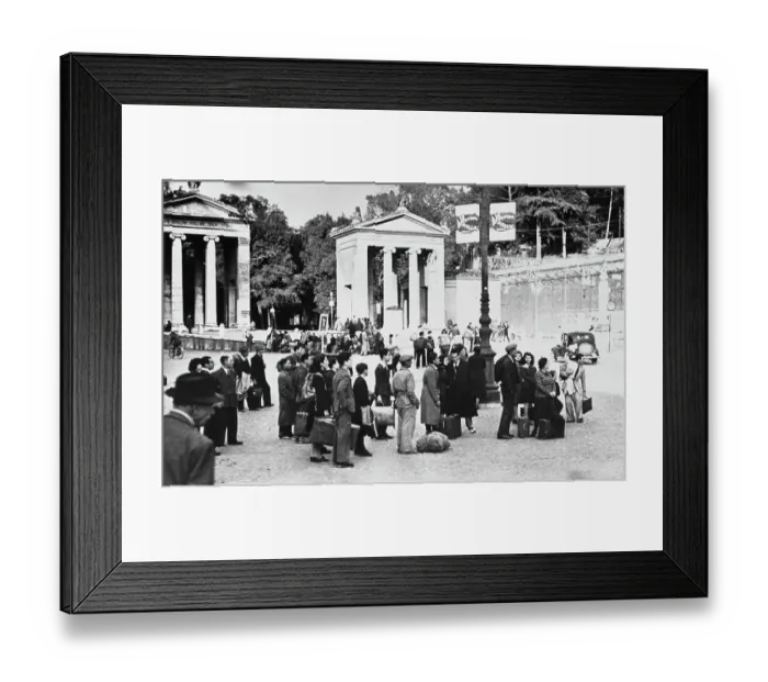 Framed Print : People Leaving Rome Framed Print : People Leaving Rome