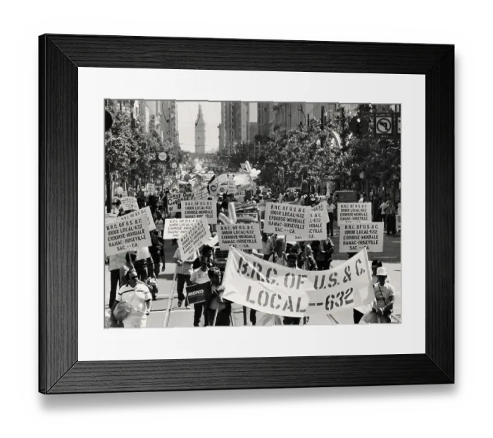 Framed Print : Union Parade In San Francisco Framed Print : Union Parade In San Francisco