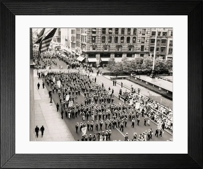 Framed Print : Union Parade On Fifth Avenue Framed Print : Union Parade On Fifth Avenue