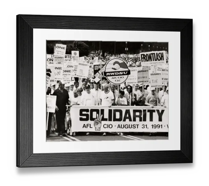 Framed Print : Jesse Jackson At Union March Framed Print : Jesse Jackson At Union March