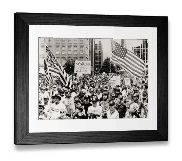 Framed Print : Union Rally In Pittsburgh Framed Print : Union Rally In Pittsburgh