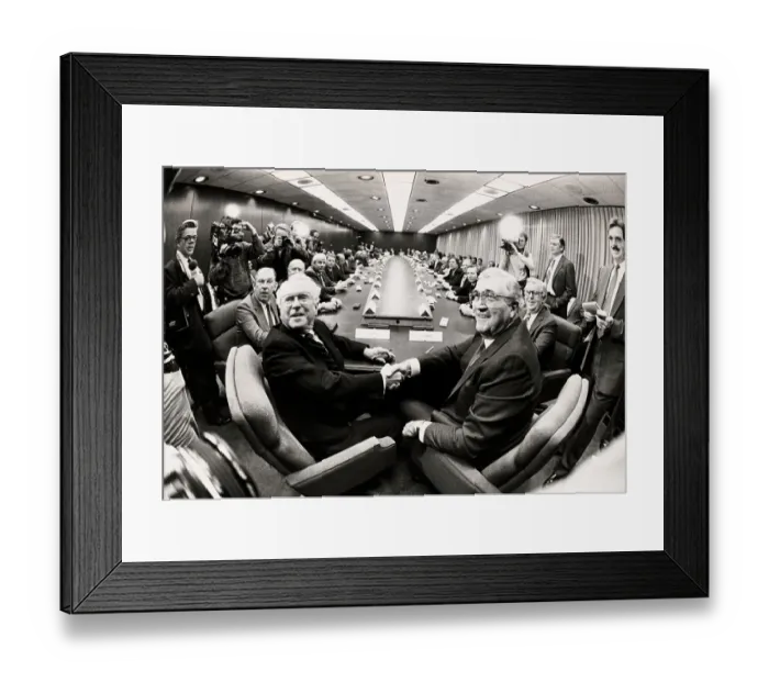 Framed Print : Roger Smith And Owen Bieber