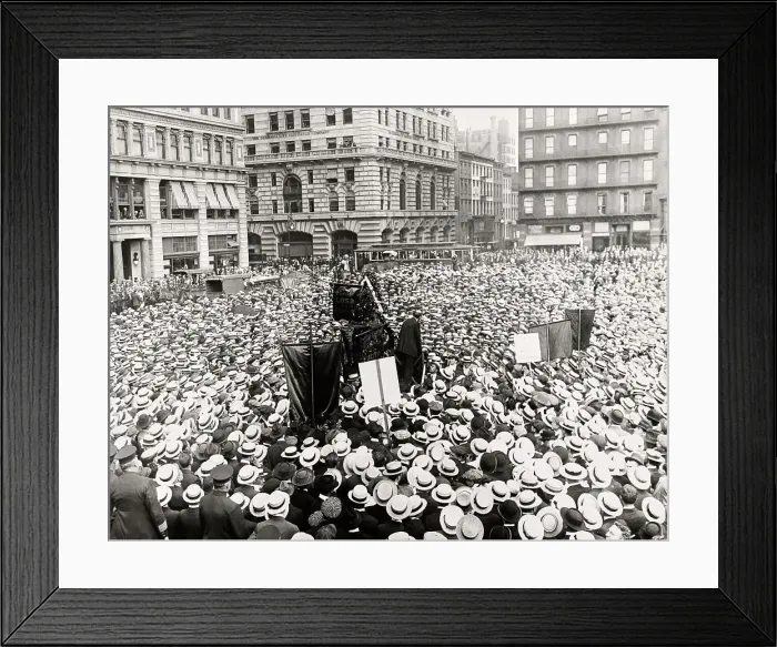 Framed Print : IWW Memorial Service In Union Square Framed Print : IWW Memorial Service In Union Square