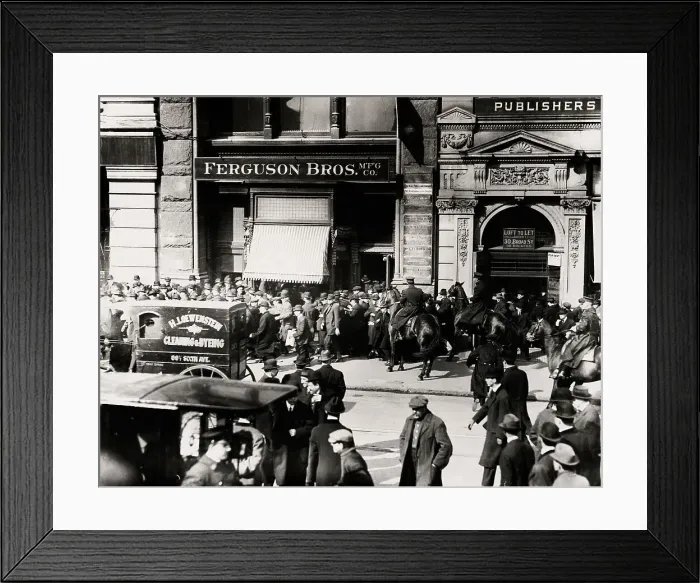 Framed Print : Police Dispersing IWW Rally Framed Print : Police Dispersing IWW Rally