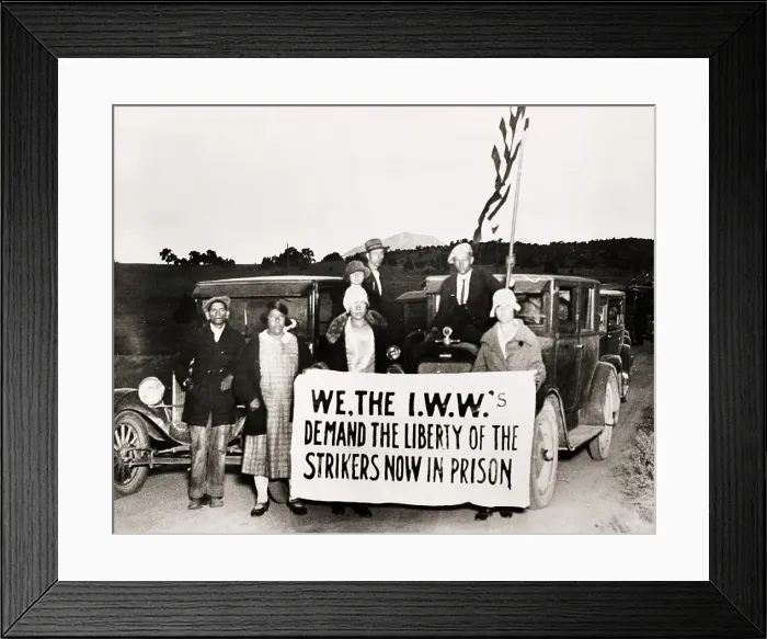 Framed Print : IWW Protest In Colorado Framed Print : IWW Protest In Colorado