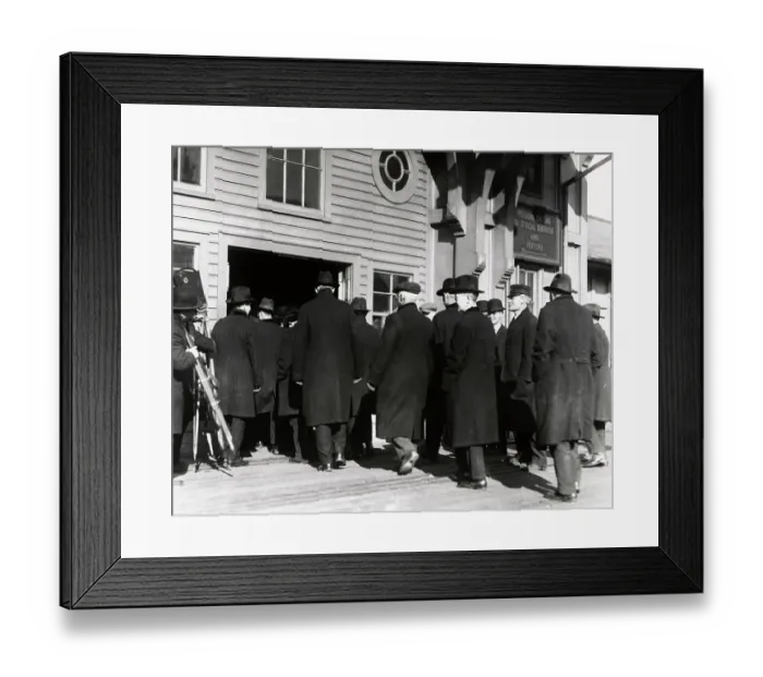 Framed Print : Detainees Awaiting Transport To Ellis Island Framed Print : Detainees Awaiting Transport To Ellis Island