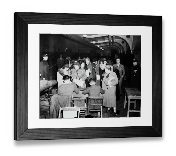 Framed Print : Women Job Applicants Framed Print : Women Job Applicants