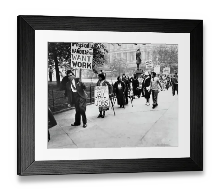 Framed Print : Disability Rights Protest Framed Print : Disability Rights Protest