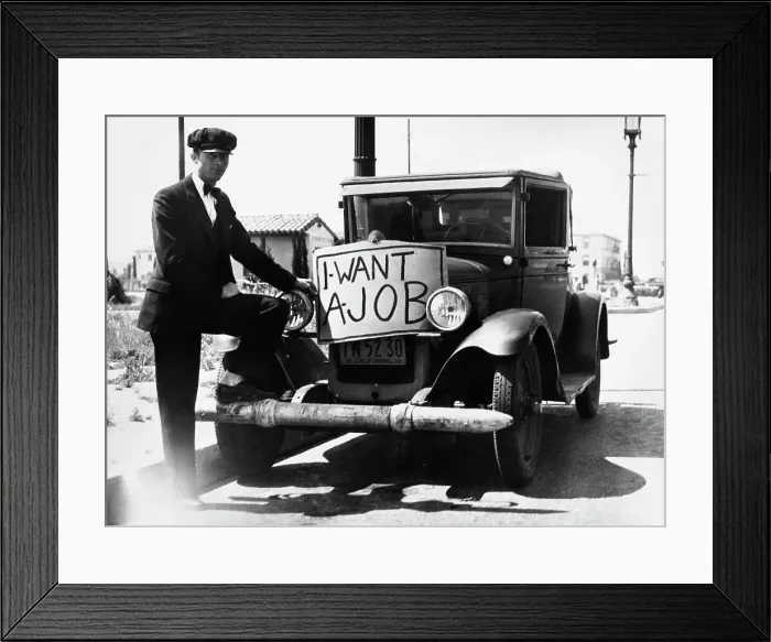 Framed Print : Man Looking For A Job Framed Print : Man Looking For A Job