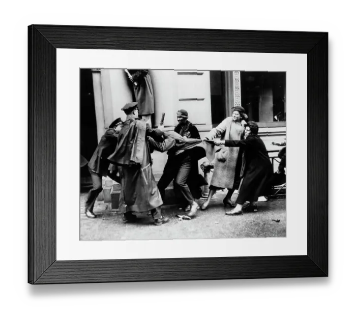 Framed Print : Protestors Battle With Police Framed Print : Protestors Battle With Police