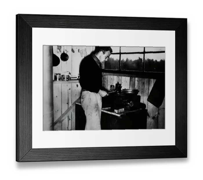 Framed Print : Ed Lowry Cooking In A Cabin Framed Print : Ed Lowry Cooking In A Cabin