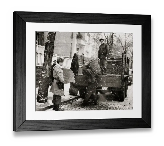 Framed Print : Coal Delivery Truck Framed Print : Coal Delivery Truck
