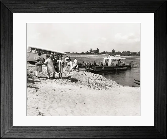 Framed Print : Ferry Crossing At Magdeburg Framed Print : Ferry Crossing At Magdeburg