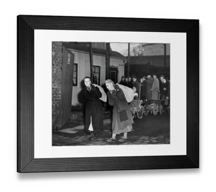 Framed Print : Women Carrying Coal Framed Print : Women Carrying Coal