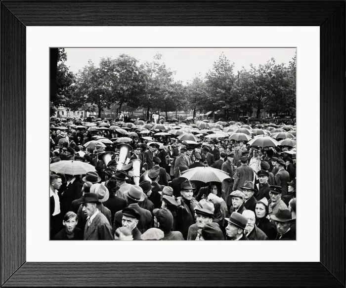 Framed Print : Protest Against Food Rations
