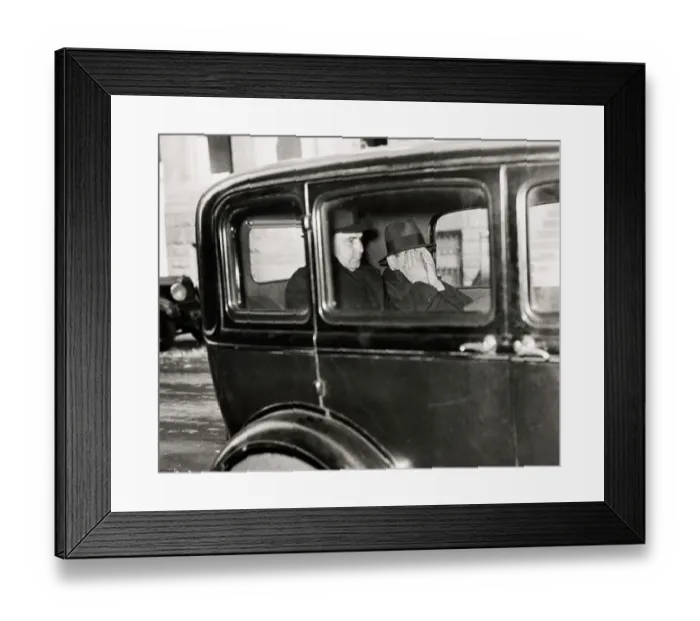 Framed Print : Irving Bitz In Police Car Framed Print : Irving Bitz In Police Car