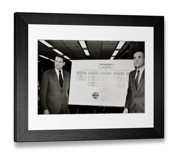 Framed Print : William Webster And Rudolph Giuliani Framed Print : William Webster And Rudolph Giuliani