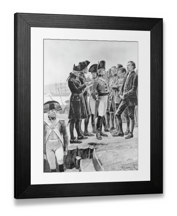 Framed Print : An Inspection Of Convict Settlers, Sydney Framed Print : An Inspection Of Convict Settlers, Sydney