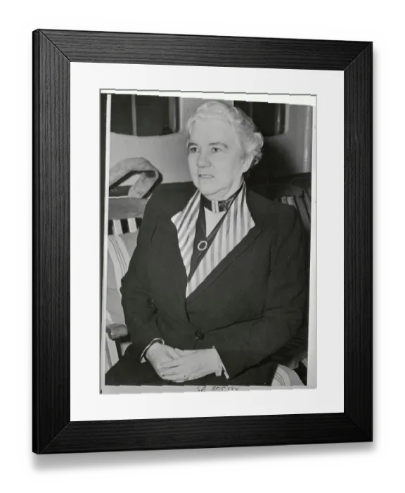 Framed Print : Portrait of Sister Kenny Framed Print : Portrait of Sister Kenny
