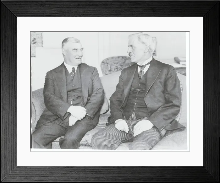 Framed Print : Ramsay MacDonald and Malcolm Fraser