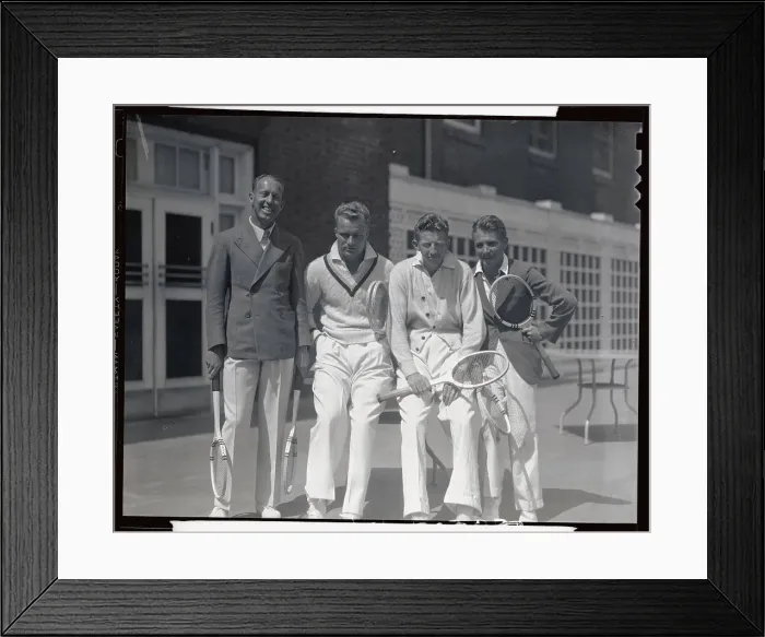 Framed Print : United States Davis Cup Players Framed Print : United States Davis Cup Players