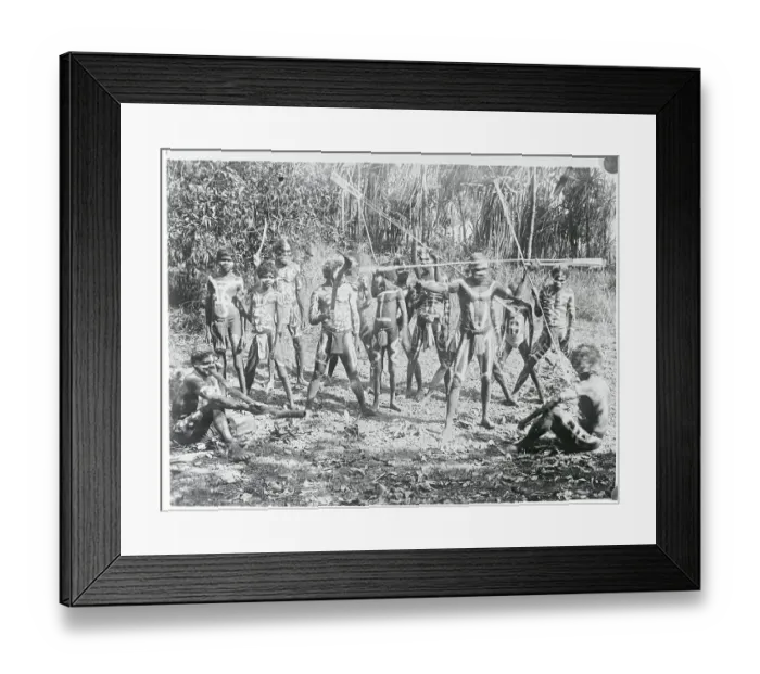 Framed Print : Australian Aborigines After Ritual Period Framed Print : Australian Aborigines After Ritual Period