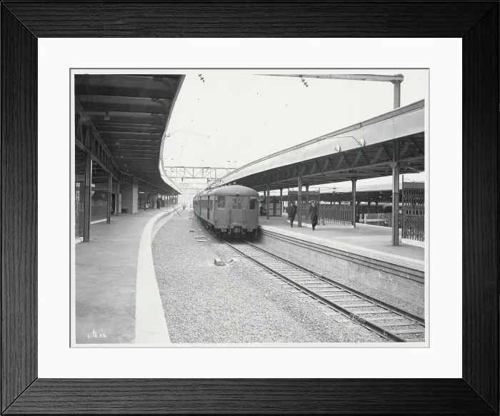 Framed Print : Subway Train at Station Framed Print : Subway Train at Station