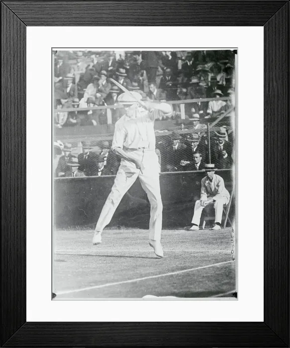 Framed Print : Norman Brookes Playing Tennis Framed Print : Norman Brookes Playing Tennis