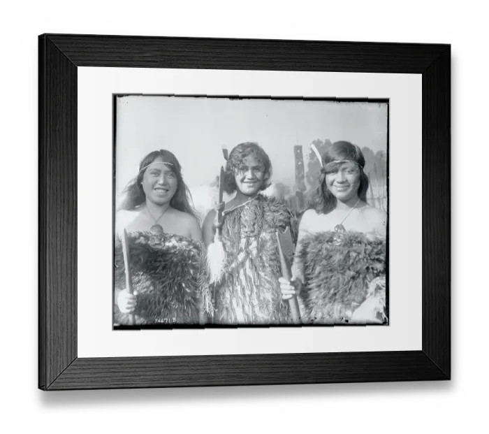 Framed Print : Young Native Women of New Zealand Framed Print : Young Native Women of New Zealand
