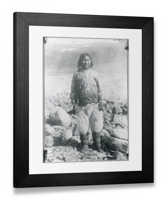 Framed Print : Man of the Esquimau Tribe Framed Print : Man of the Esquimau Tribe