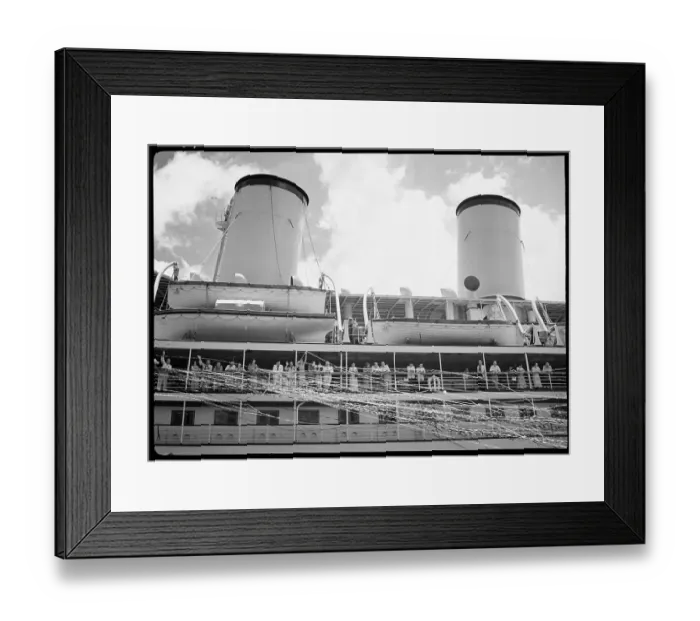 Framed Print : Docked Passenger Ship M.S. New Zealand Framed Print : Docked Passenger Ship M.S. New Zealand