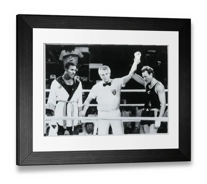 Framed Print : Referee Raising Kevin Barry's Hand Framed Print : Referee Raising Kevin Barry's Hand