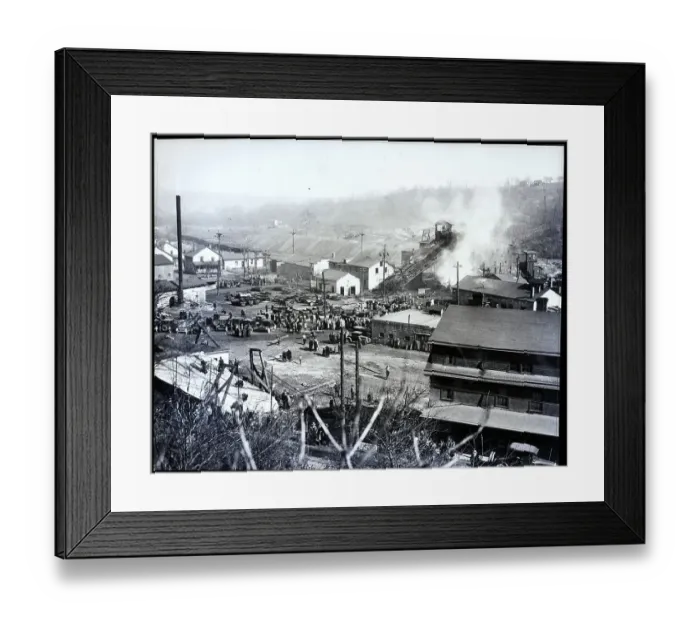 Framed Print : Mine Explosion At Parnassus, Pa Framed Print : Mine Explosion At Parnassus, Pa