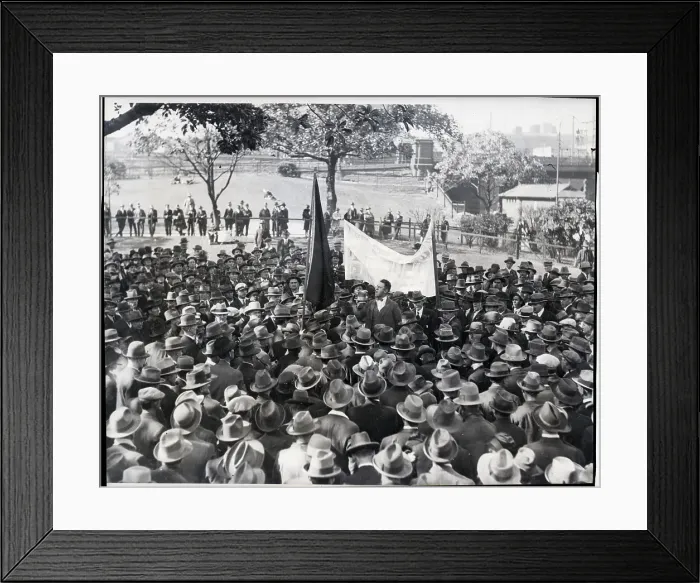 Framed Print : Sacco Vanzetti Demonstration In Sydney Framed Print : Sacco Vanzetti Demonstration In Sydney