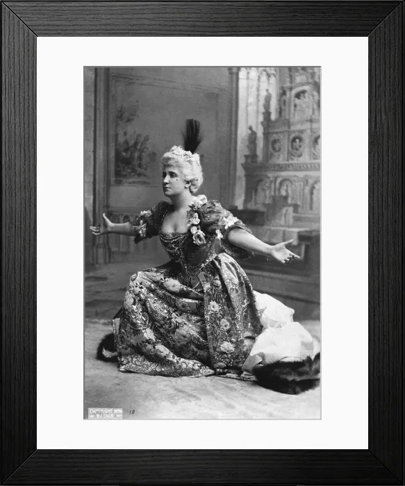 Framed Print : Nellie Melba in an 1896 Opera Framed Print : Nellie Melba in an 1896 Opera