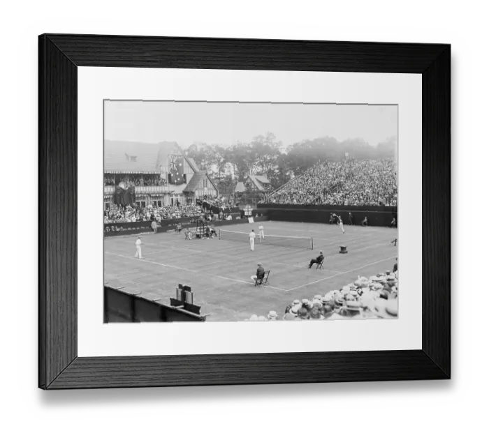 Framed Print : Tennis Game in Action Framed Print : Tennis Game in Action